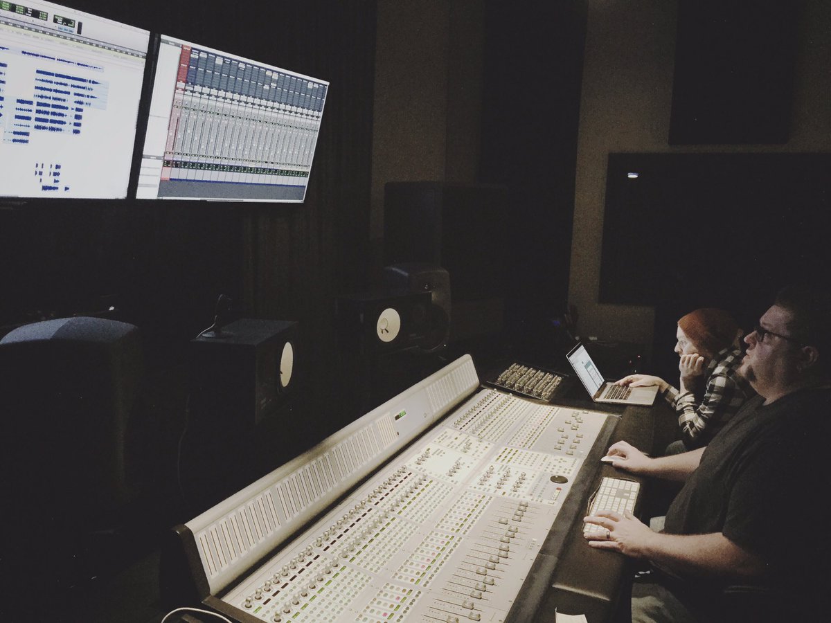 Mike Brown in the studio with David Barton today 🎸