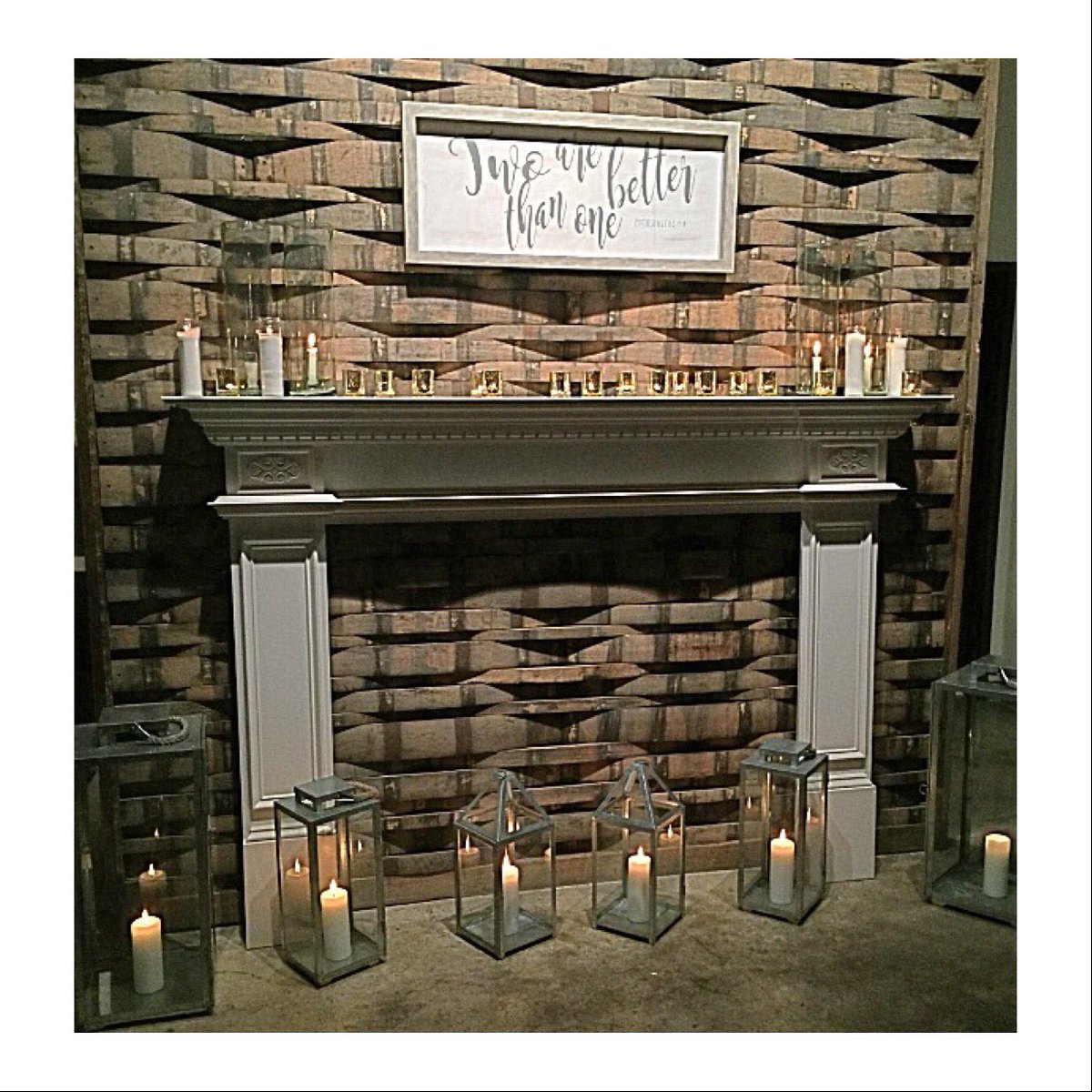 Custom_Wood_Inc's tweet photo. Our custom mantel was the perfect addition to dress up a wedding venue this past weekend! #YouDreamItWeBuildIt #InteriorDesign #EventDesign https://t.co/g1oIikINqm