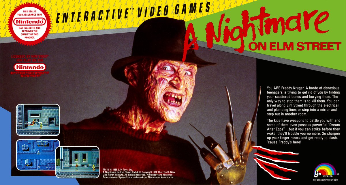 nightmare on elm street nintendo