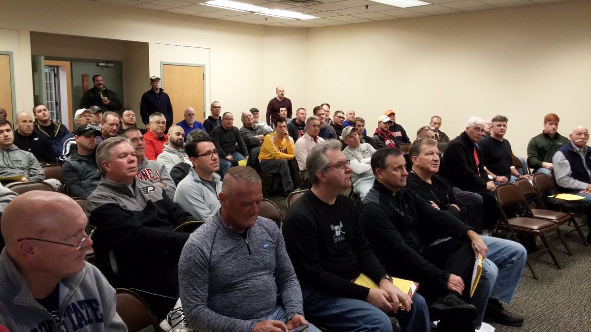 Excellent turnout for the Philadelphia Lacrosse Association's 1st Officials Clinic @ Williamson College in Media Pa on Sat 1/17/17