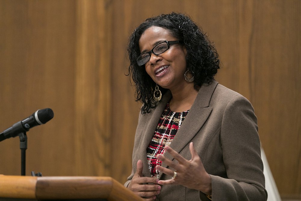 northcentralcol's tweet photo. Inspired by Dr. King's own story, MLK prayer breakfast speaker &amp; @NCAlumni Lisa Pettaway asked: “What will your final story be?” #MLKDay https://t.co/yBX5FdkeUm