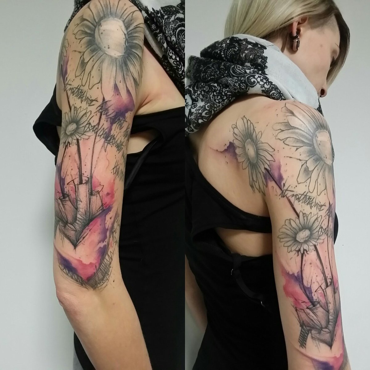 ombretattoo's tweet photo. Flower  #ombretattoo #inkconstruction #ink #worldfamousinks # lagouttenoiretattoo https://t.co/Q0U1ZclTQx