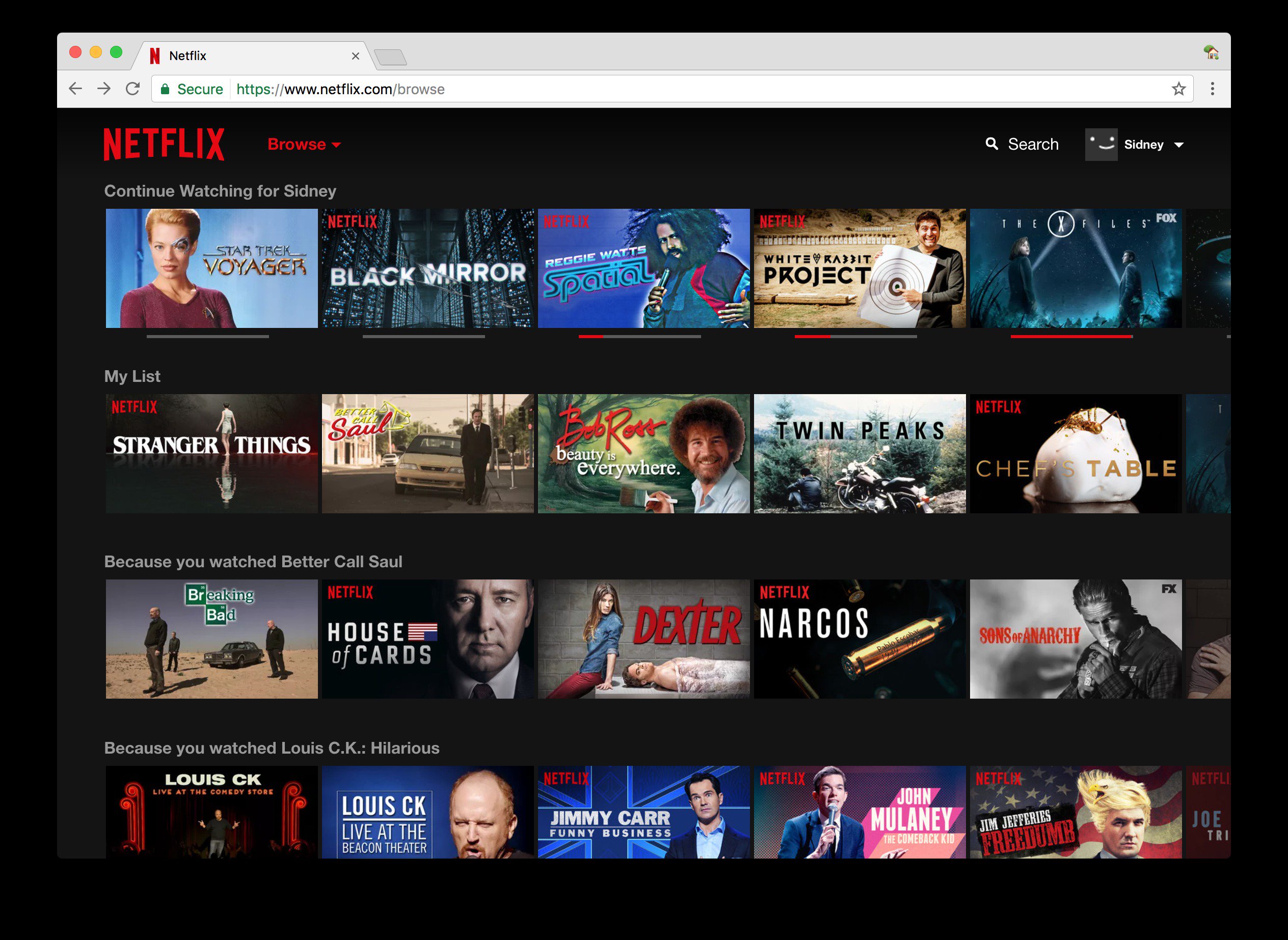 Sidney on X: The Netflix homepage I want, which has what I want