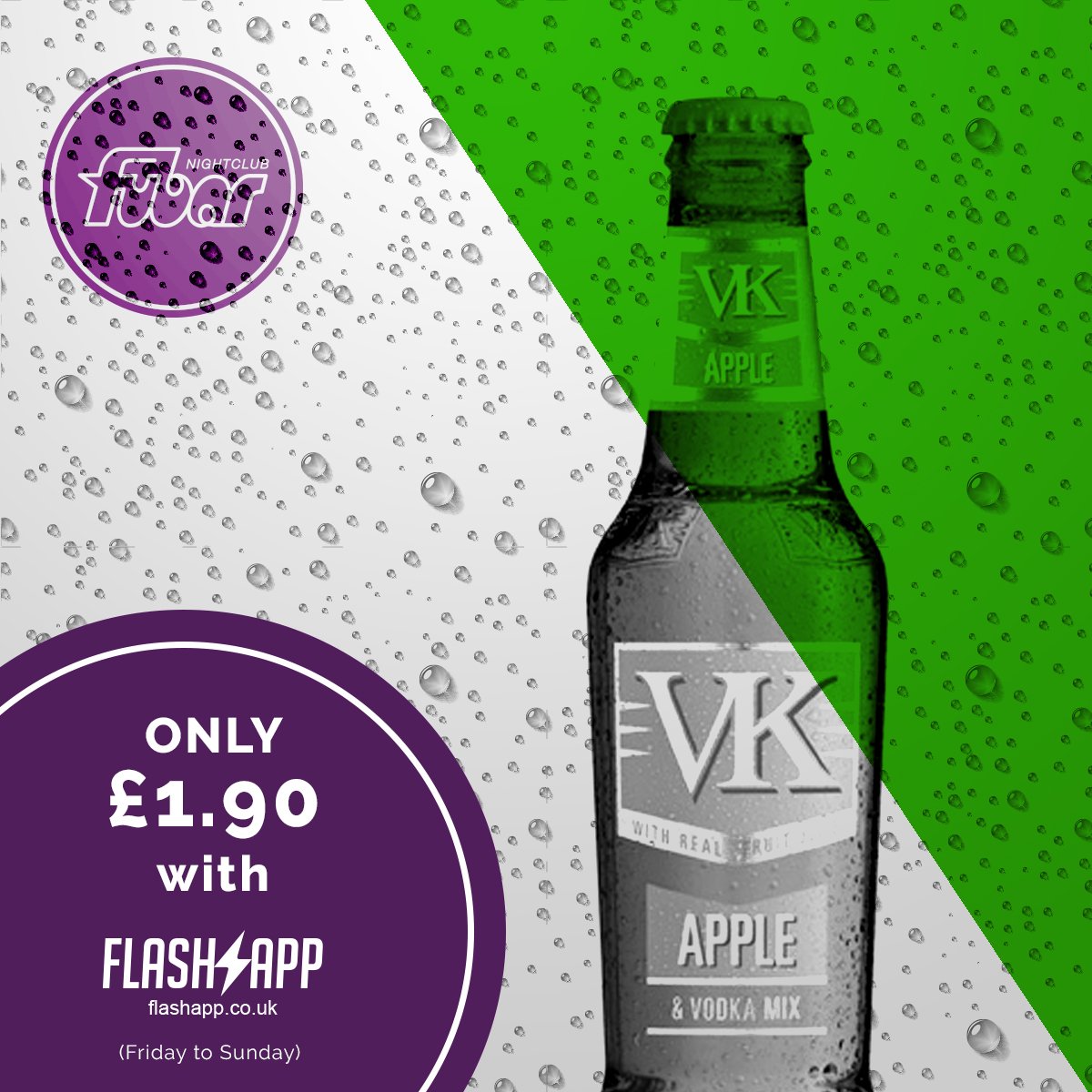 FubarStirling's tweet photo. Cheeky VK anyone? Just £1.90 with @myflashapp! Get it downloaded for Apple or Andriod 👌 https://t.co/Oo46VJZyxA