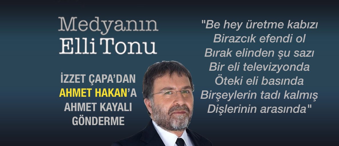 Medyanin50Tonu's tweet photo. İzzet Çapa'dan Ahmet Hakan'a Ahmet Kaya'lı gönderme...

 https://t.co/szm8ms6rT7 https://t.co/TZ9QAUEYQ8