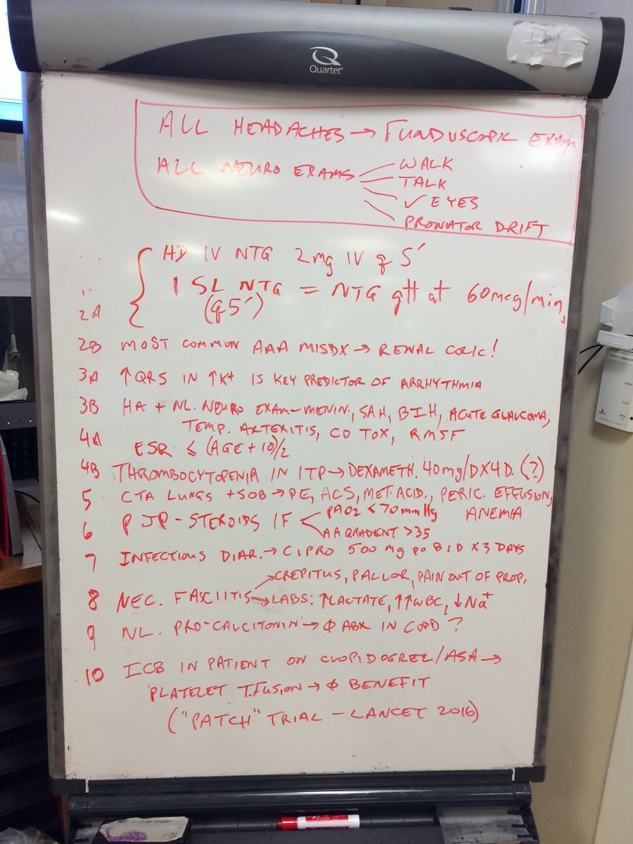amalmattu's tweet photo. Monday shift #WhiteBoardTeaching #FOAMed @UMEmergencyMed https://t.co/EwlzIwdQ2y