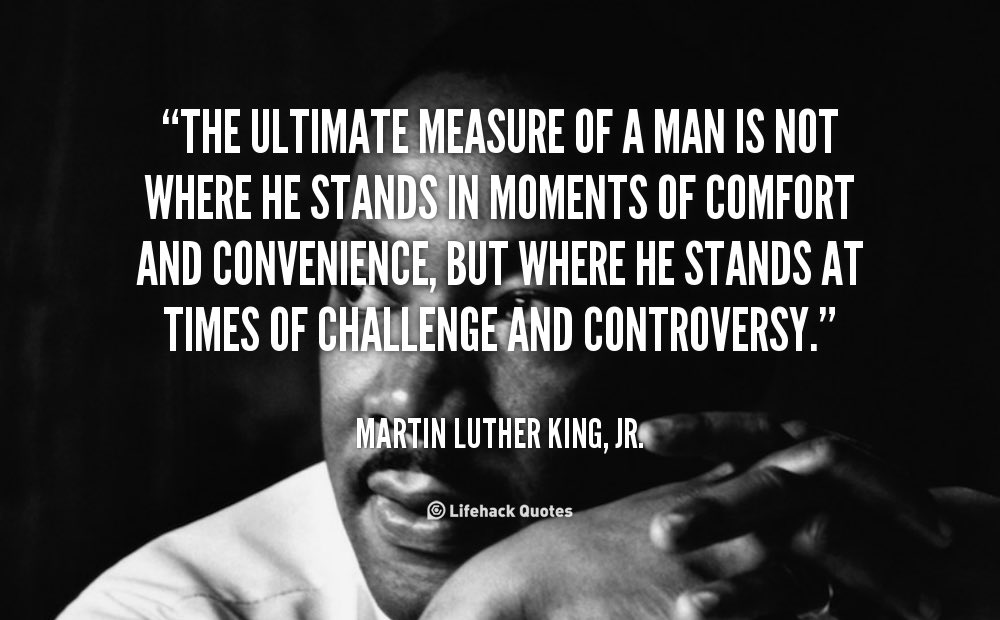 the true measure of a man mlk