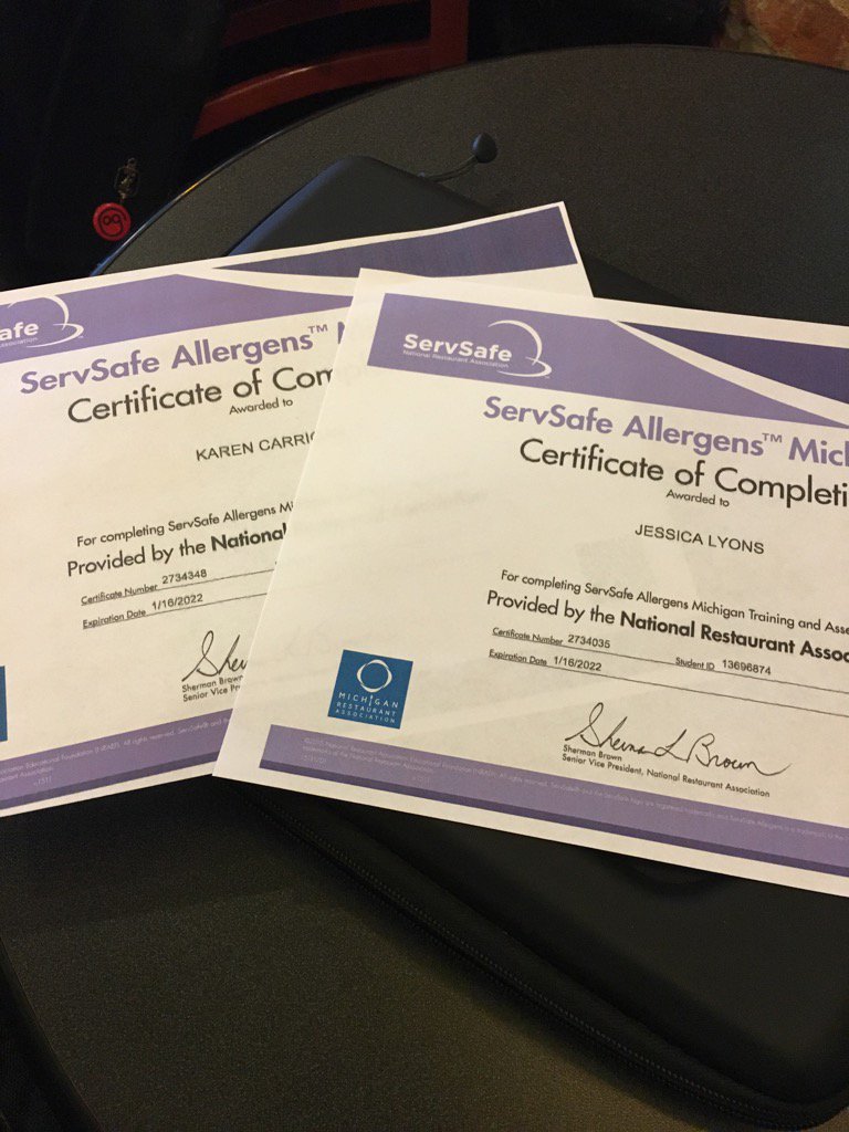 #Serfsafe #Allergen #Certified #Carrigancafe #GlutenFee