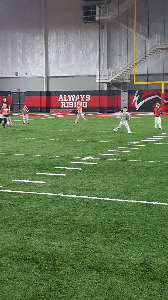 ASUBaseballCamp's tweet photo. A little knockout championship for the infield group! #wolvesup https://t.co/qiHCfRhNOF