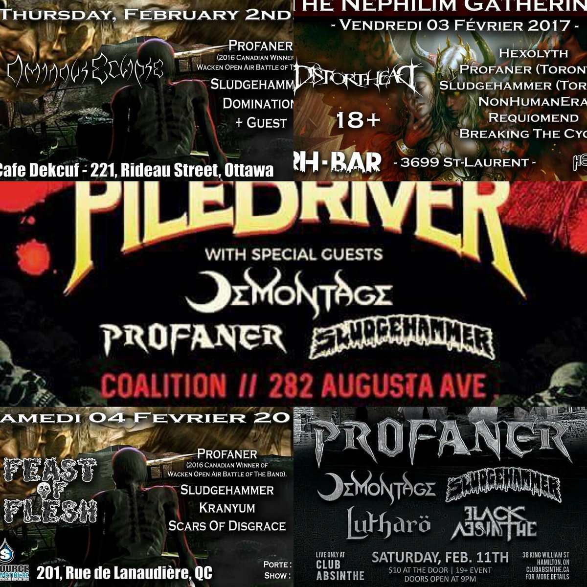Profaner9's tweet photo. Some upcoming tour dates! #profaner #sludgehammer #tour https://t.co/MuzL5s7M7u