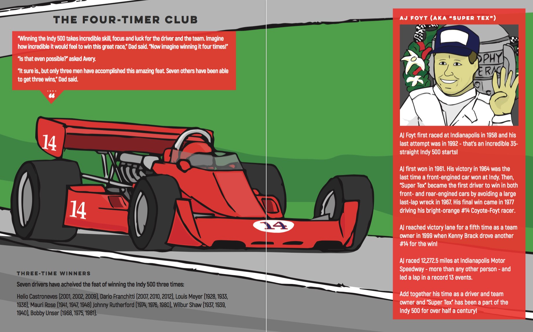 Here\s some more Happy Birthday to AJ Foyt with a teaser spread from \"The Spectacle.\" Coming soon! 