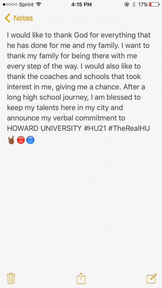 FlyGuyAaronn's tweet photo. MORE THAN BLESSED TO BE COMMITTED TO HOWARD UNIVERSITY #HU21 🤘🏾🔵🔴 https://t.co/GMCtidnoMG