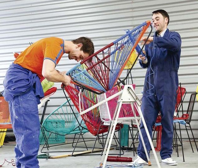 For_Interieur's tweet image. Déco &amp;gt;&amp;gt; La fabrication du siège Acapulco twitts.fr/u/06hf #acapulco