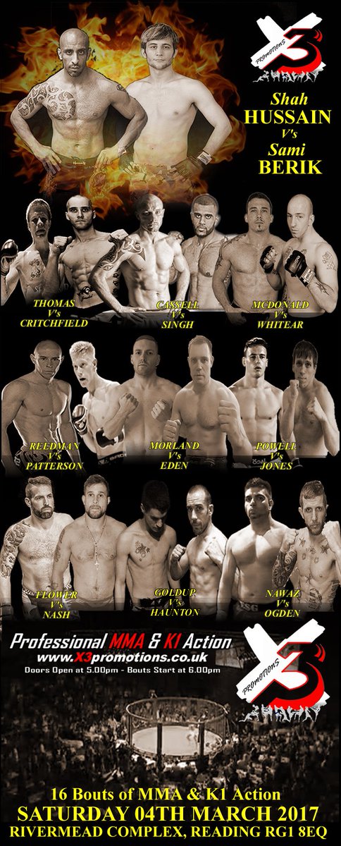 PromotionsX3's tweet photo. Cage side tickets sold out, Outer cage side nearly sold out, don't miss out,, get your tickets now  https://t.co/lNYzLe4xd7 https://t.co/bnpMQt4ooZ