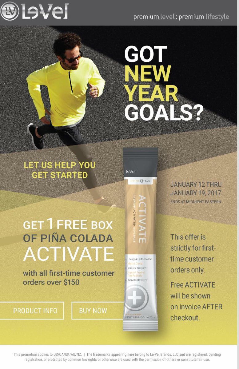 nightthrivin's tweet photo. Customer order promo!! Place your first month today to receive Activate for FREE!! https://t.co/BmlyGzqwE4 https://t.co/2tEeu9DgWK