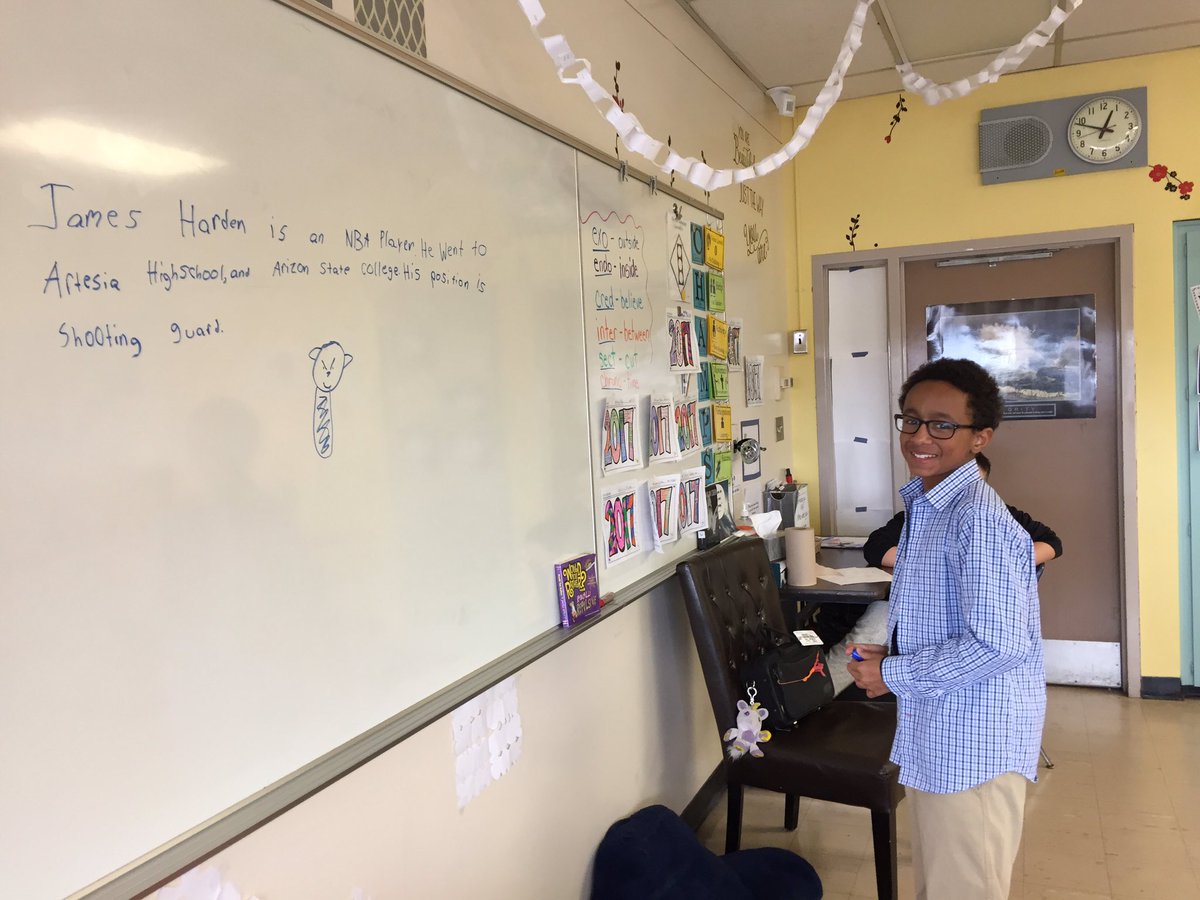 tvani02's tweet photo. Way to shine! This Cougar was very confident while presenting his Genius Hour research. #CMSLegacy #1PHASD https://t.co/m2y0i6SAt8