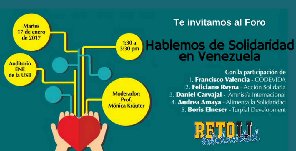 retosolidaridad's tweet photo. Solidaridad + Innovación
Una sumatoria Genial por Venezolanos!
Asiste al Foro mañana #17Ene en la Universidad Simón Bolívar. https://t.co/gWo8W8tzf8