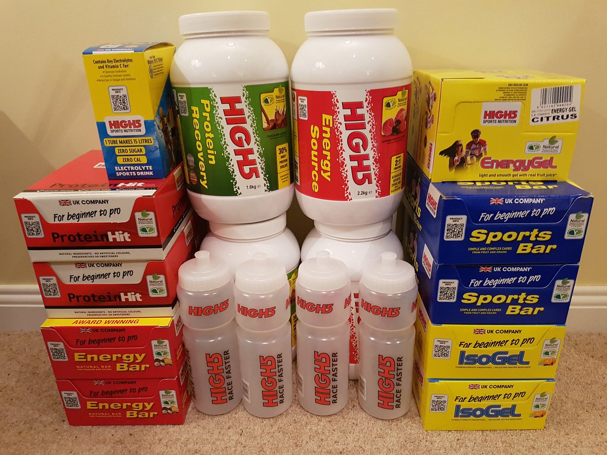 grantymartin's tweet photo. Nice supply of @HIGH5Nutrition goodies for me and my bro @FrazMart96 to share! @TeamRaleighGAC https://t.co/Q6C39Gd7Uc