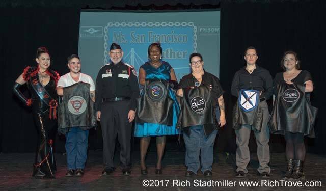 RubberWomenofSF's tweet photo. The 2017 Parade of Colors at the Ms. SF Leather competition this past Saturday night. 🌉💛❤️💙🖤@rubberwomenofsf #rwsf #leather #rubber #latex https://t.co/Pft2FpGhcy