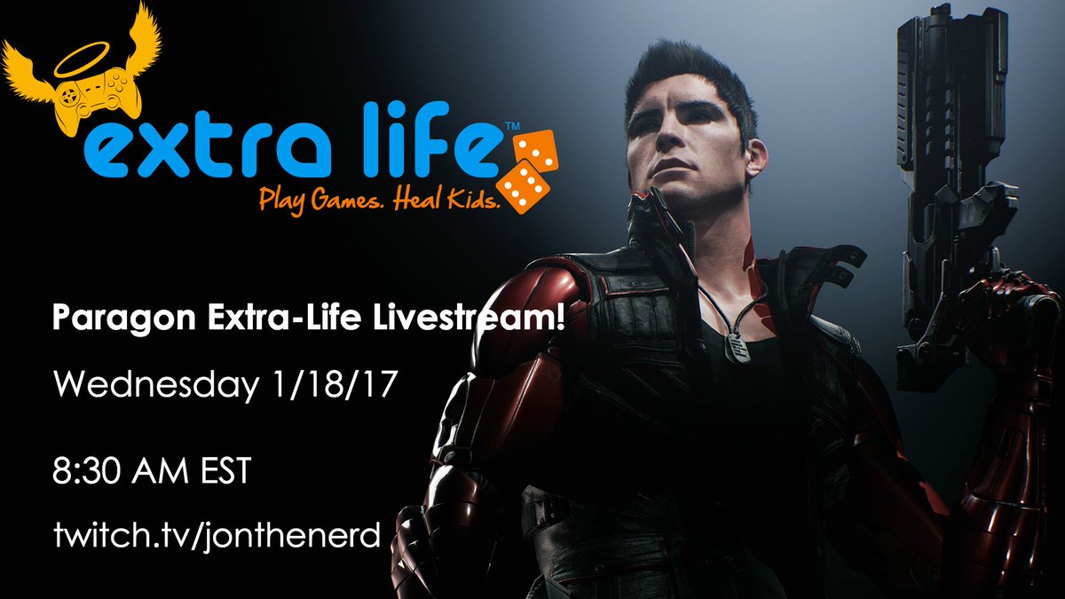 JontheNerd_'s tweet photo. See you there!
@ExtraLife4Kids @Paragon @NathanMooney @realInvector @mythicmudd @PCG_Dr_Captain @PSN_Starkotic @raczilla @Notchplaysgames https://t.co/xzHtEagKQH