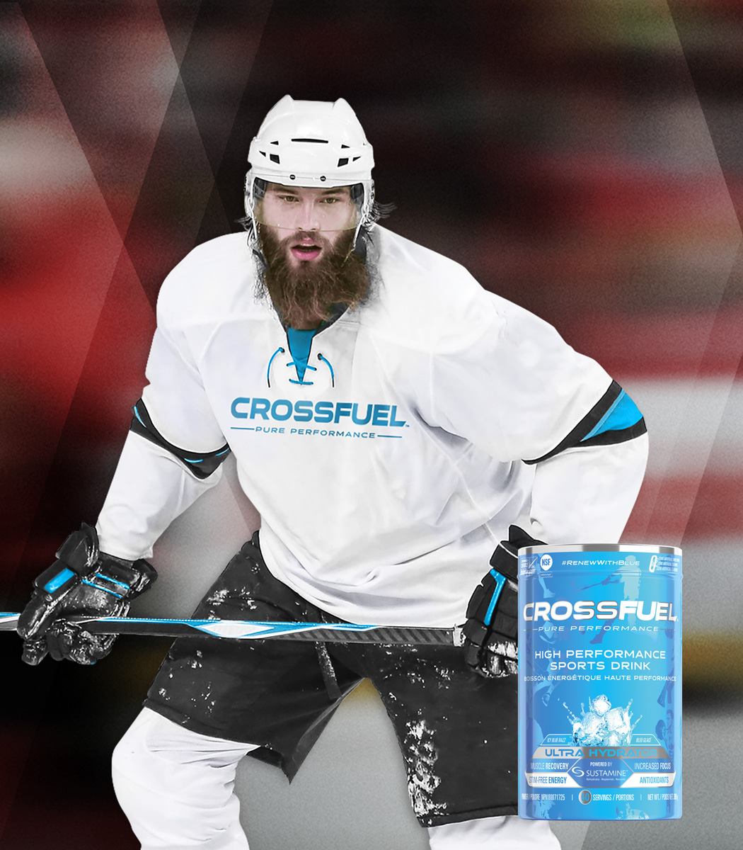 Performance Secrets of the Pros! NHL Superstar #BRENTBURNS is upping his game with CROSSFUEL - The High Performance Drink!
