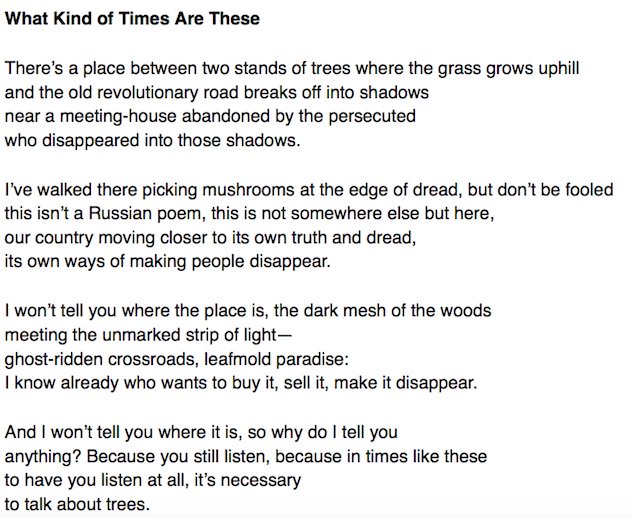 Razarumi's tweet photo. ‘near a meeting-house abandoned by the persecuted
who disappeared into those shadows.'
~Adrienne Rich 
#poem recited at @ithacawriters event https://t.co/qBCnw3bO1c
