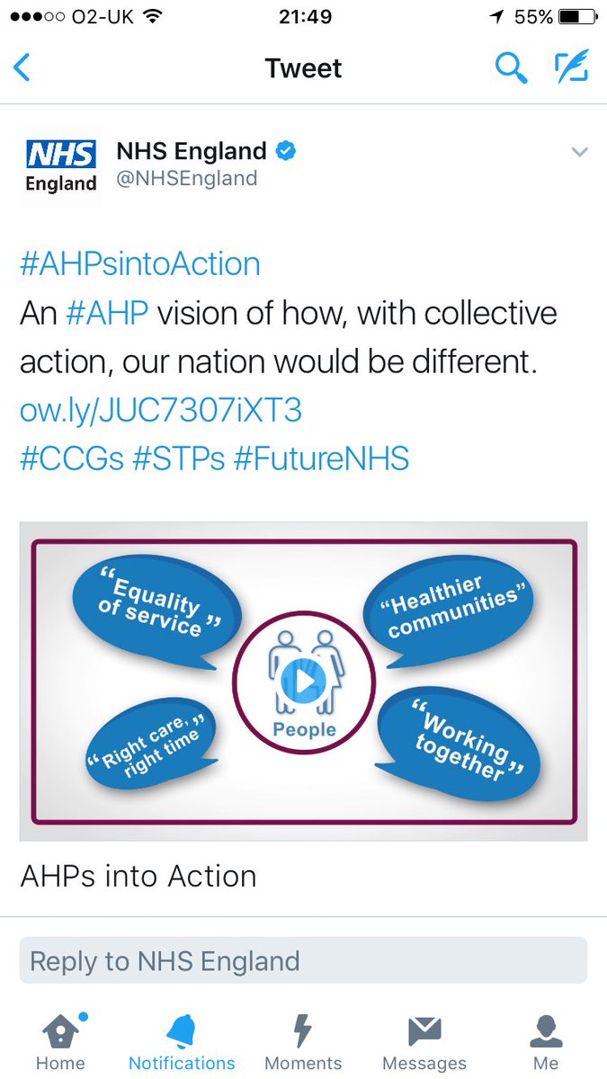 mitchskills's tweet photo. Delighted @sportforconf is showcased as model 4 best practice in new NHS Strategy launching tom. Using sport &amp; PA 4 assessment #PlayYourPart https://t.co/d6tr3WkZJu