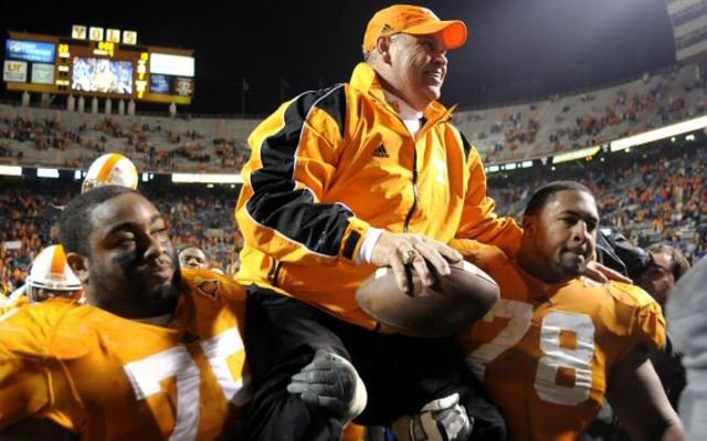 Vols365Gameday's tweet photo. Phillip Fulmer is being considered a "prime" candidate for Tennessee's new Athletic Director 👀 👀 https://t.co/sI3Fft8a2X