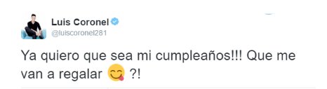 LuisCoronel's tweet photo. 🎂🎂😋🔜 #21 https://t.co/CtlWVdd5IY