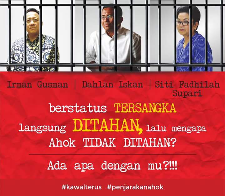 halemmohamed's tweet photo. Sidang ahok sudah digelar 6 kali tapi kok blum di tahan.  Sidang ahok harus dikawal https://t.co/p6mdEcn4Eh