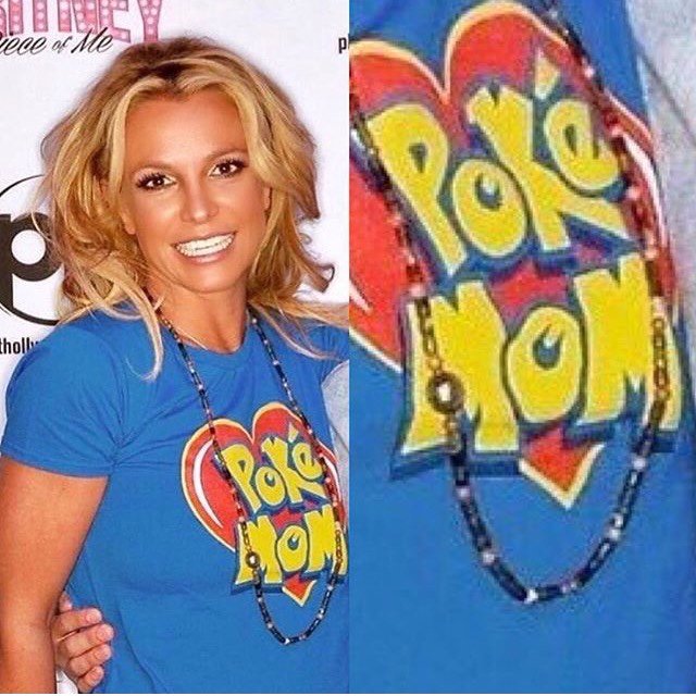 meakoopa's tweet photo. best thing about that "pop-stars as gym leaders" art is Britney Spears is such a wholesomely enthusiastic supporter of her kids' anime deal https://t.co/UMXJQnoZg3
