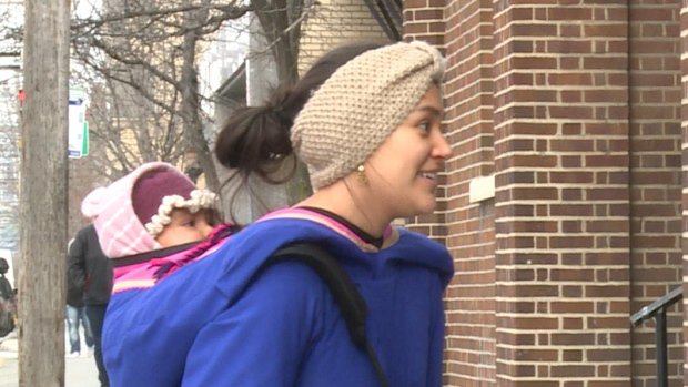 CBC's tweet photo. Quebec workshop teaches crafting of #Inuit amautik, traditional cold-weather baby carrier https://t.co/J08erCeQI5 https://t.co/M0uctbnbKJ