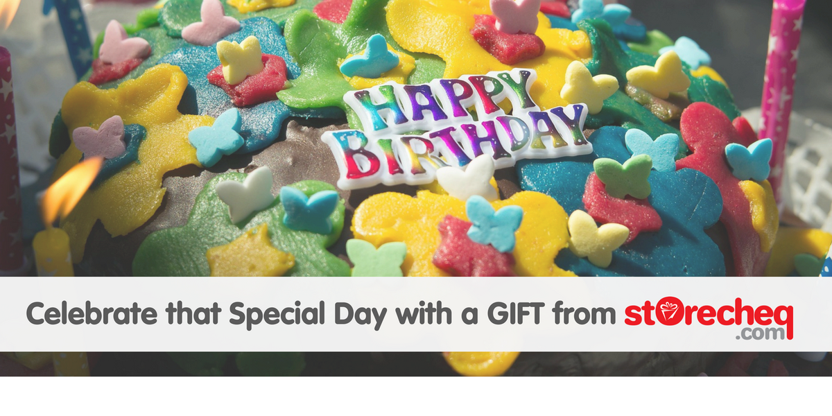 Storecheq's tweet photo. Celebrate that special day of your loved ones with #Storecheq - the Anyone, Anywhere, Anytime Gift. Send at https://t.co/EYqrkwmFan https://t.co/tNxWe9sPZO