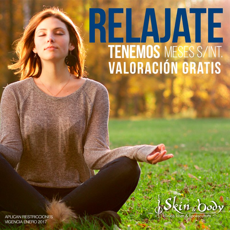 comunidad_skin's tweet photo. RELÁJATE...En esta cuesta de Enero nosotros pensamos en tu bolsillo y por eso te ofrecemos Meses s/interés con todas las TC #SkinBody https://t.co/640sFUJ1pt