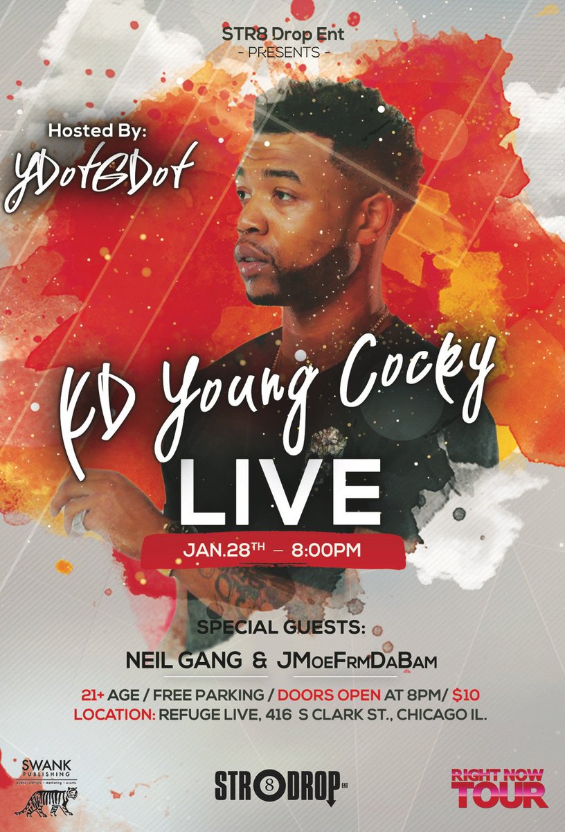 ZillaPromo1's tweet image. #TAKEAHIT SEE @kd_youngcocky #LIVE Performance @REFUGEChicago #Jan28 w/ @Neilgangtv @JmoeFrm_daBAM #MEDIARSVP &amp;gt;&amp;gt; bit.ly/2dvX2Qz &amp;lt;&amp;lt;