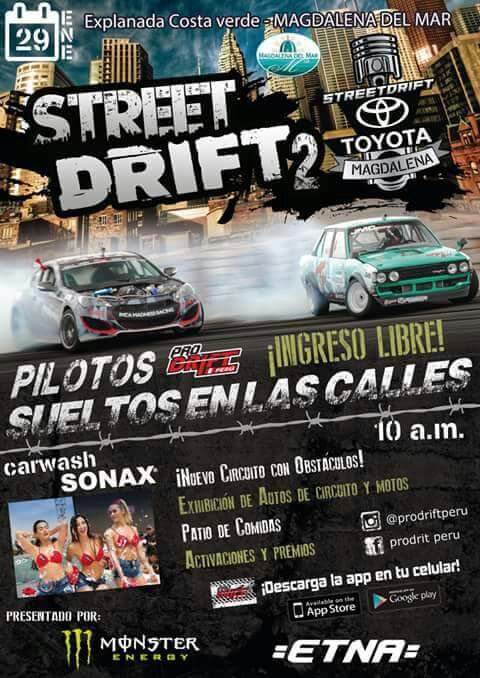 18Josias's tweet photo. ESTE 29 DE ENERO  TODOS  A LA COSTA VERDE (MAGDALENA DEL MAR) EXHIBICIÓN  DE #drift #streetdrift INGRESO LIBRE 
- Dale RT 🚘🔰 https://t.co/0OlIzGi1WV