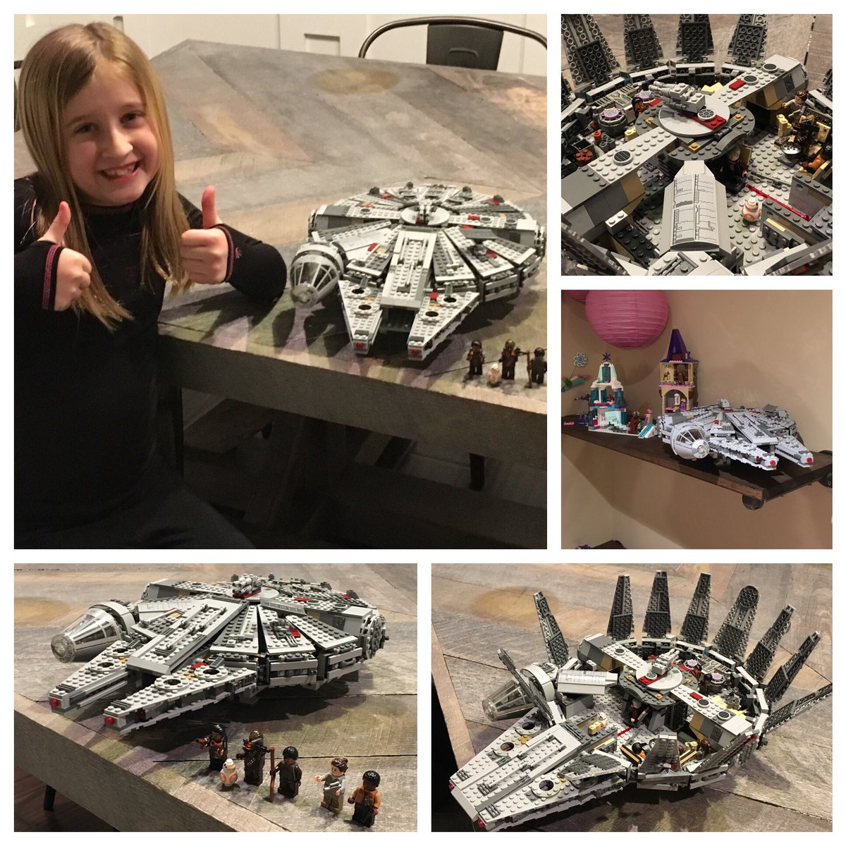 ThingsAvaTweets's tweet photo. Christmas present 🎁 complete!  👍👍 #LEGO #StarWars #MilleniumFalcon https://t.co/7L5PR2mpOx