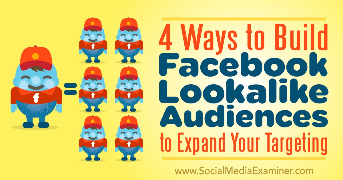 DougMorneau's tweet photo. 4 Ways to Build Facebook Lookalike Audiences to Expand Your Targeting https://t.co/Zw96LQAbCe https://t.co/AeUZJoYAVL