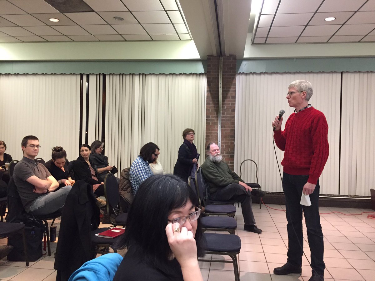 ToWorkers's tweet photo. Craig Heron introduced this month's speaker/presenter, Ester Reiter #JewishLeft @canlab https://t.co/8Lx3YrU5ev