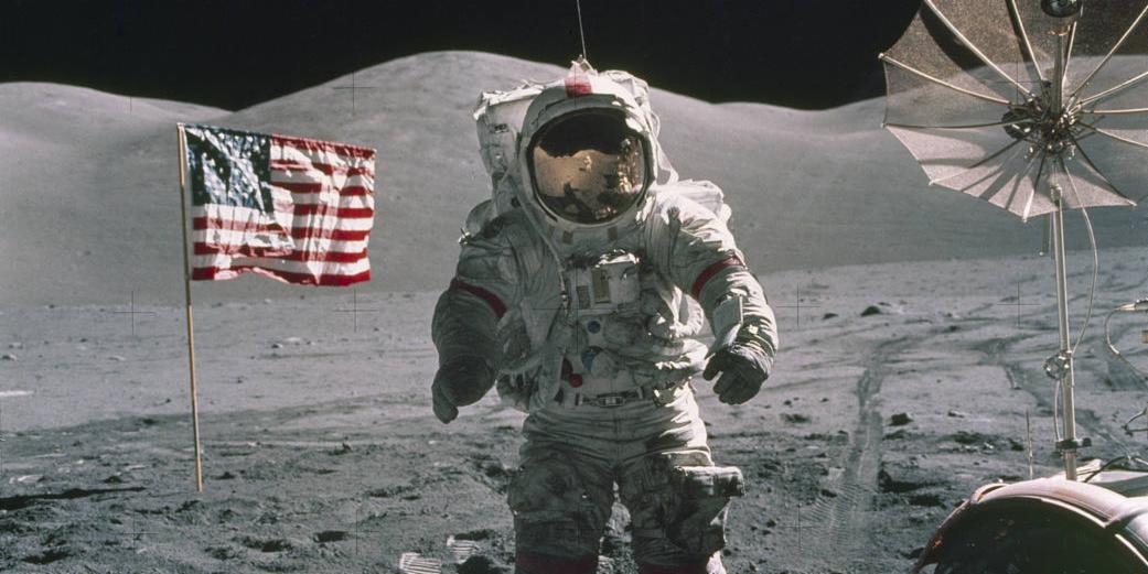 USNavy's tweet photo. Fair winds &amp; following seas to our shipmate retired #USNavy Capt Eugene Cernan, last man on moon, who died today - https://t.co/gxfkNEYc3y https://t.co/i0DYGhGuJV