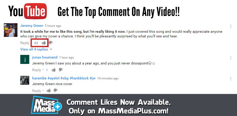 MMediaPlus's tweet image. #YouTube Comment #Likes are available now! Push comments to the top positions of any video! ➦ massmediaplus.com/services/youtu… #socialmediamarketing