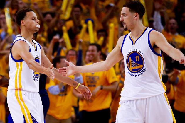 SPORTalkDubs's tweet photo. Dubs destroy the Cavs 126-91. Klay w/ 26, KD w/ 21, Steph w/ 20, Dray w/ a triple double (11, 13, 11). Discuss @ https://t.co/1rqY6JWxHR https://t.co/dSbQtdQLus
