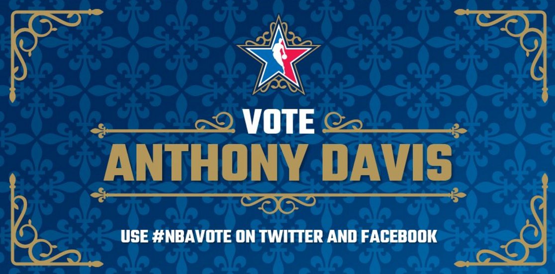 PelicansNBA's tweet photo. 🏀RETWEET🏀

just a few hours left to vote!

Anthony Davis 

#NBAVote #Pelicans https://t.co/NHLrqRah3L