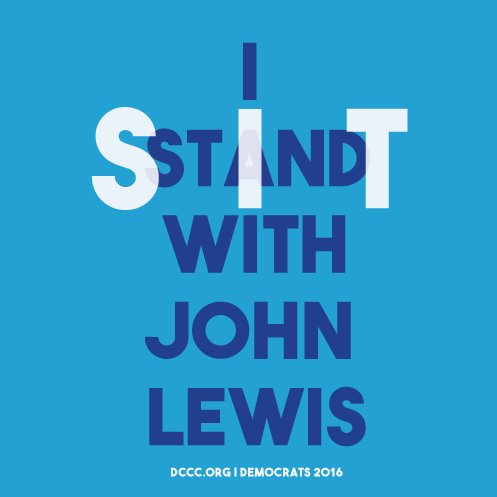 capitolhilldc1's tweet image. I stand with @repjohnlewis #NotLegitimate #NotMyPresident