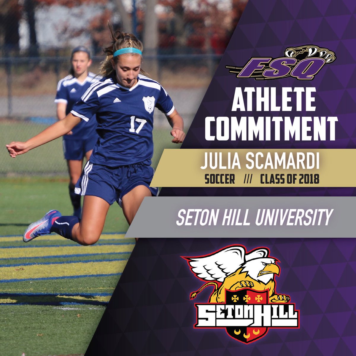 FSQ_Sports's tweet image. Congrats to FSQ Athlete @juliascamardi on her commitment to Seton Hill University!!! #FSQ
