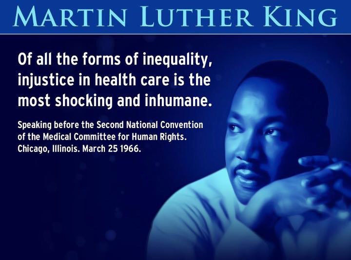 mdlujan's tweet image. MLK on health care inequality.  #healthcare #insdisrupt #CAHUdiversity #MLKDay2017 #ProtectOurCare