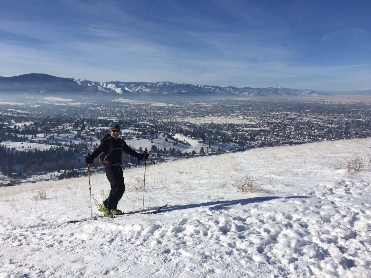 jgcrawford07's tweet photo. Skiing #Mountsentinel is a rare treat https://t.co/r89cRjbjBP