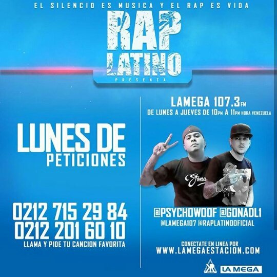 Lunes de peticiones! Llama y pide el tema que realmente quieras escuchar, o solicìtalo en nuestro Instagram @raplatinooficial