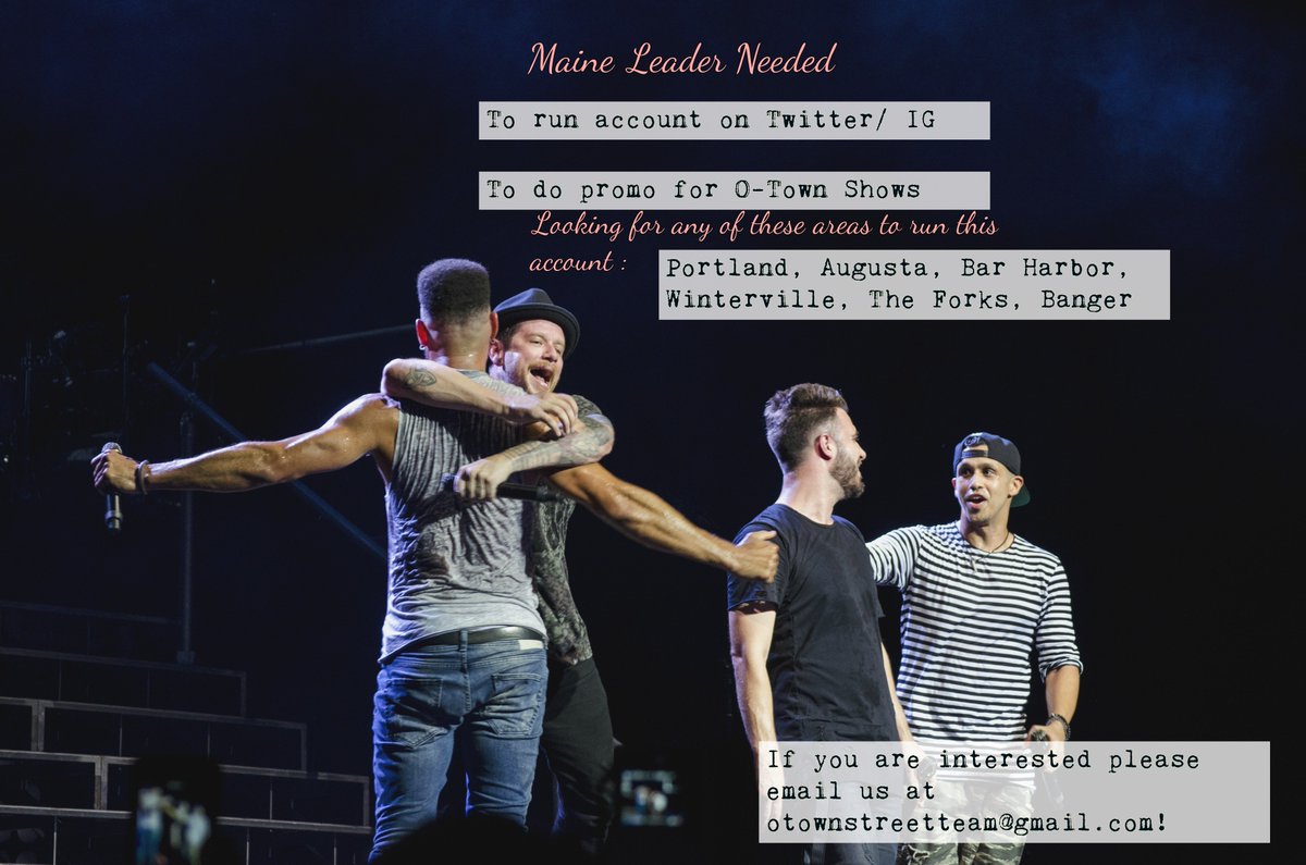 OTownStreetTeam's tweet photo. We are looking for a leader for the @otst_PortlandME street team! If you are interested, please send us a email! https://t.co/B67ZC36WF8