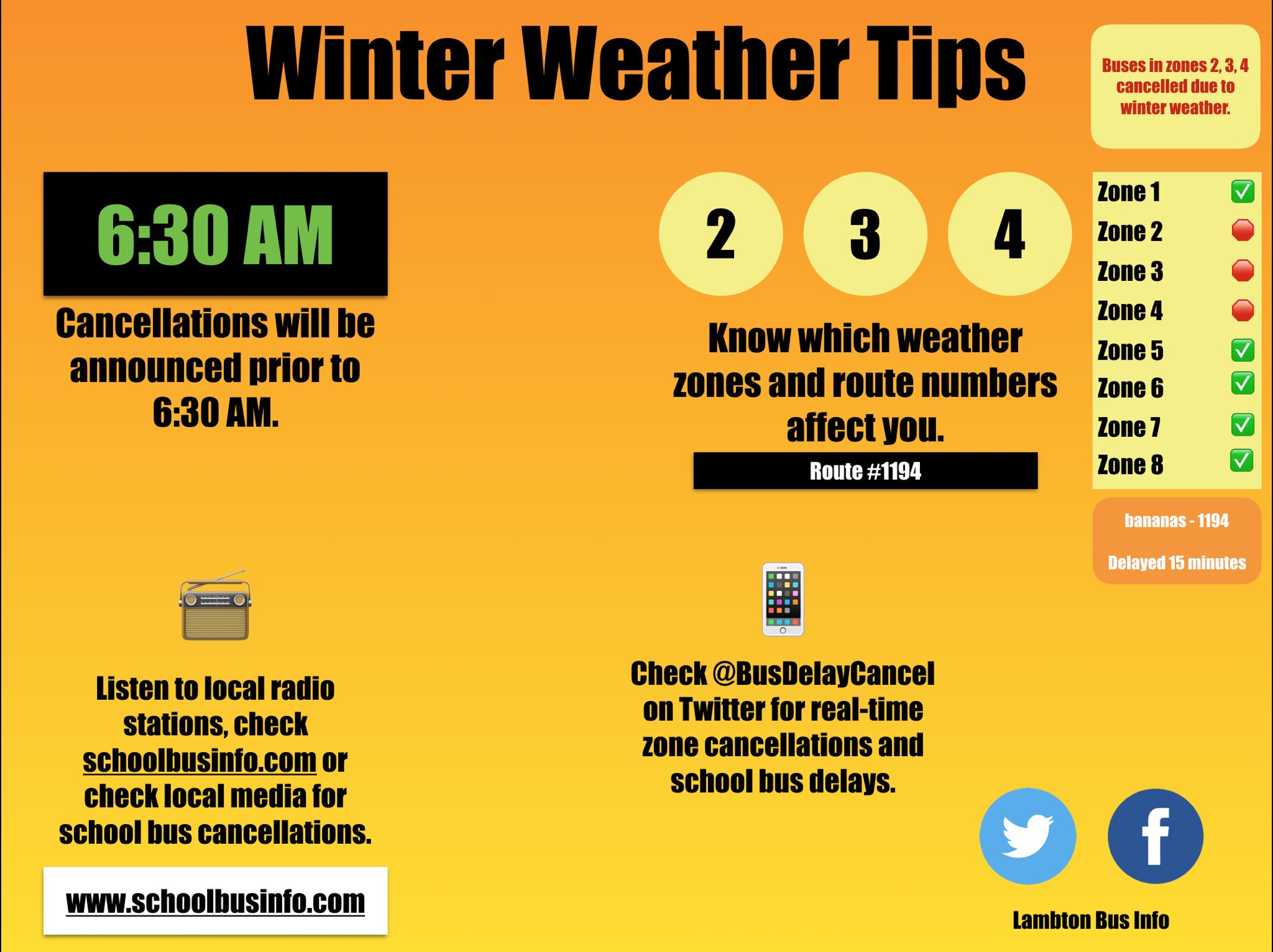 School & Bus Information ChathamKent News & Alerts